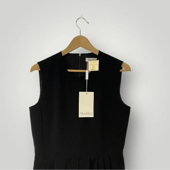 MaxMara PEDALE Cady Dress Sz 10 Black - Picture 3 of 12